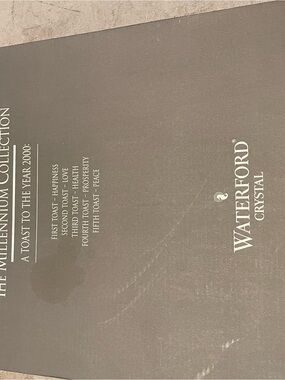 Waterford Crystal Presentation Booklet in Charcoal and White